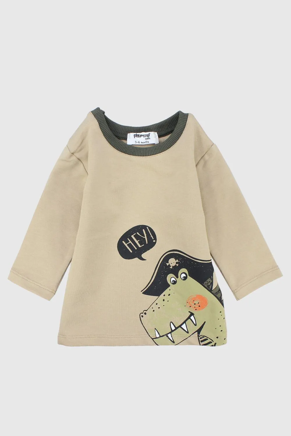 Dino Pirat Langarm T-Shirt