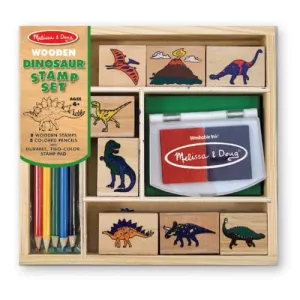 Dinosaurier Holzstempel-Set