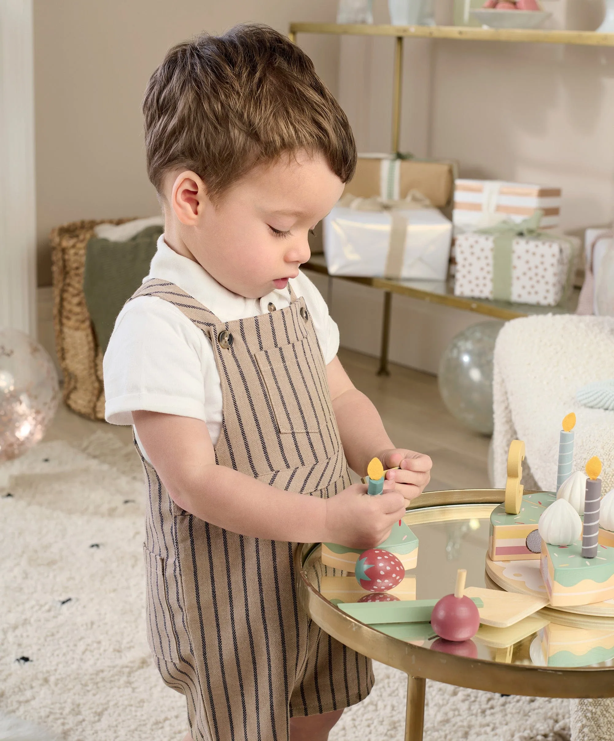 Dungaree & T-Shirt Outfit Set Babykids Mamas & Papas