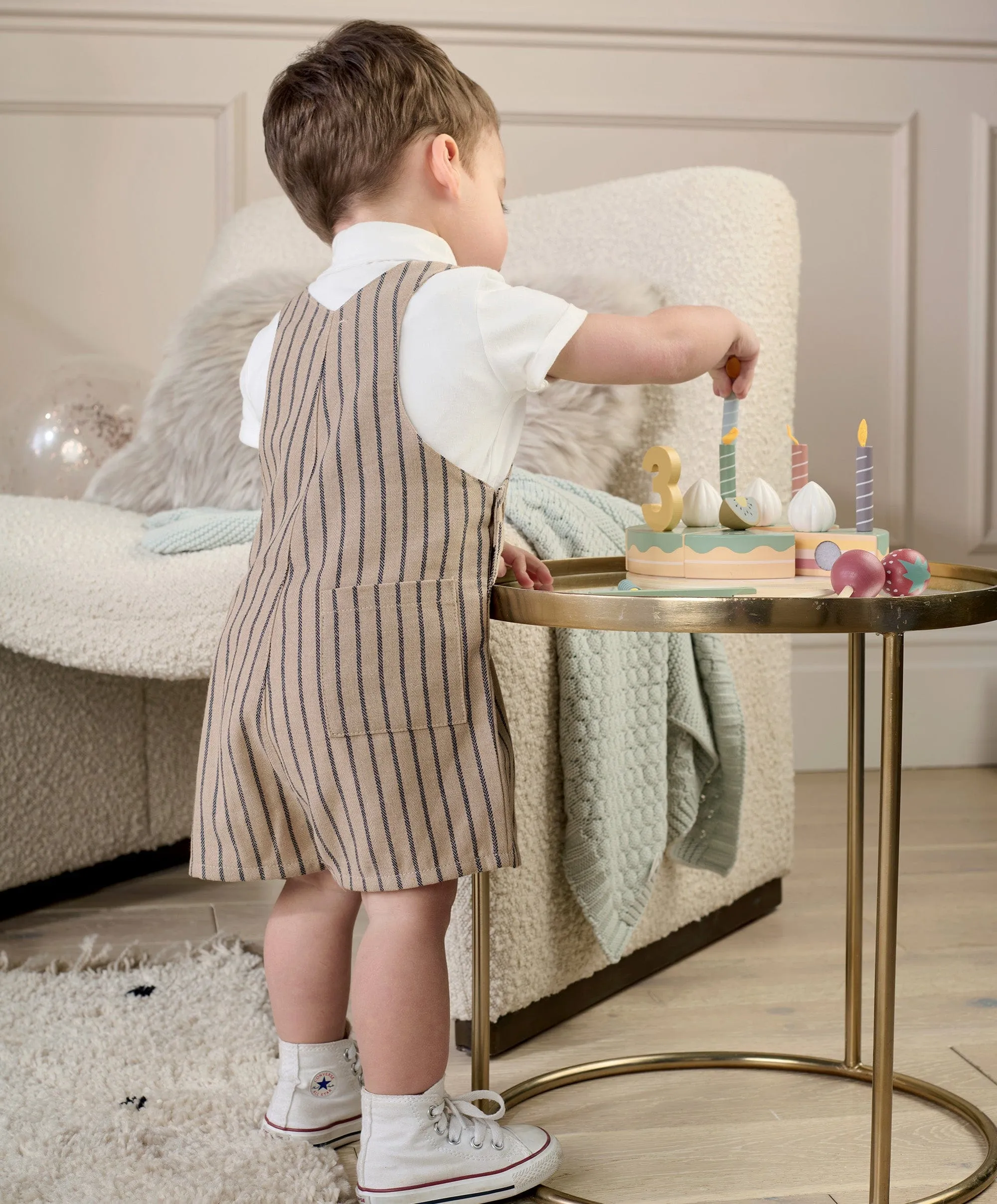 Dungaree & T-Shirt Outfit-Set