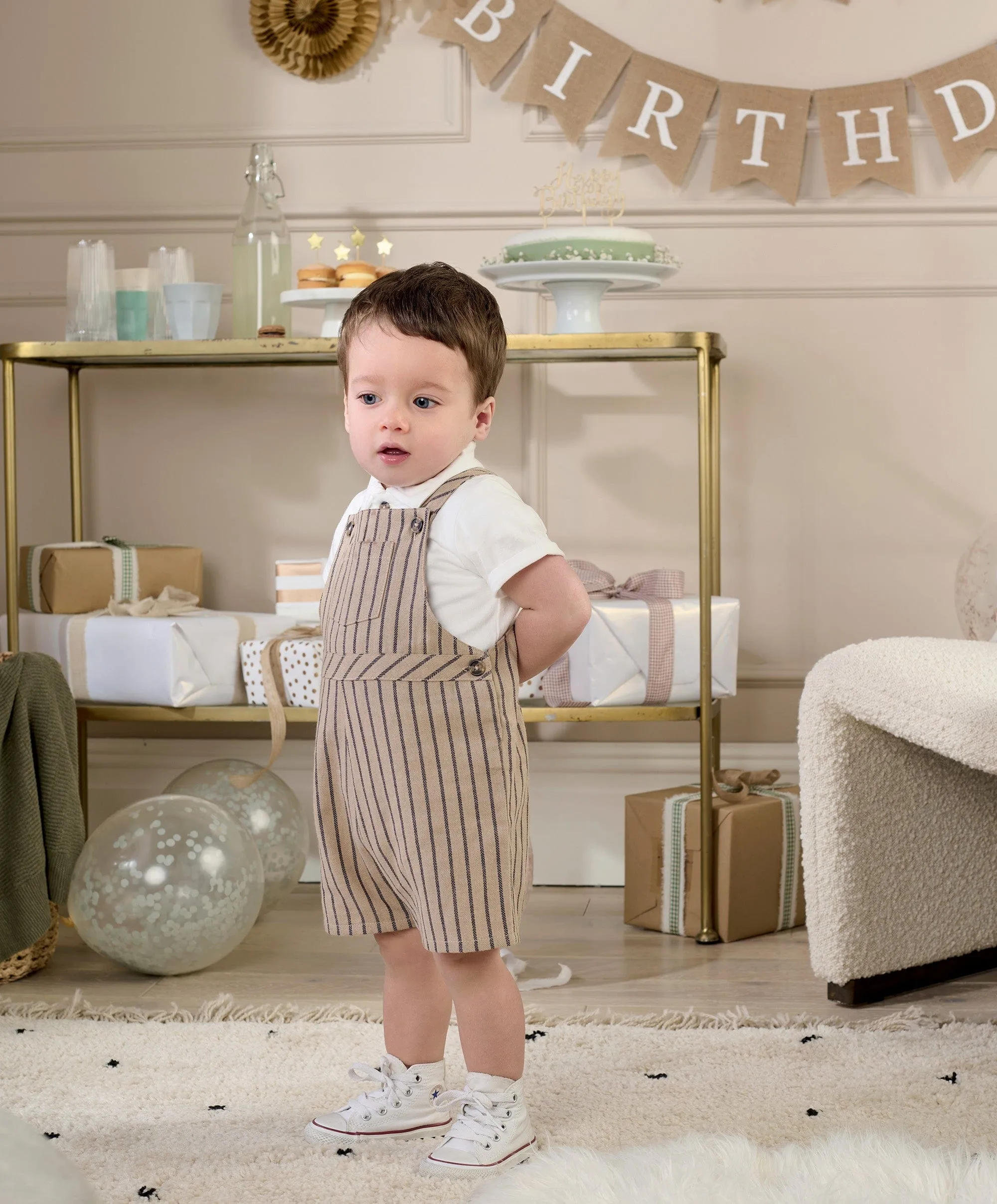 Dungaree & T-Shirt Outfit-Set