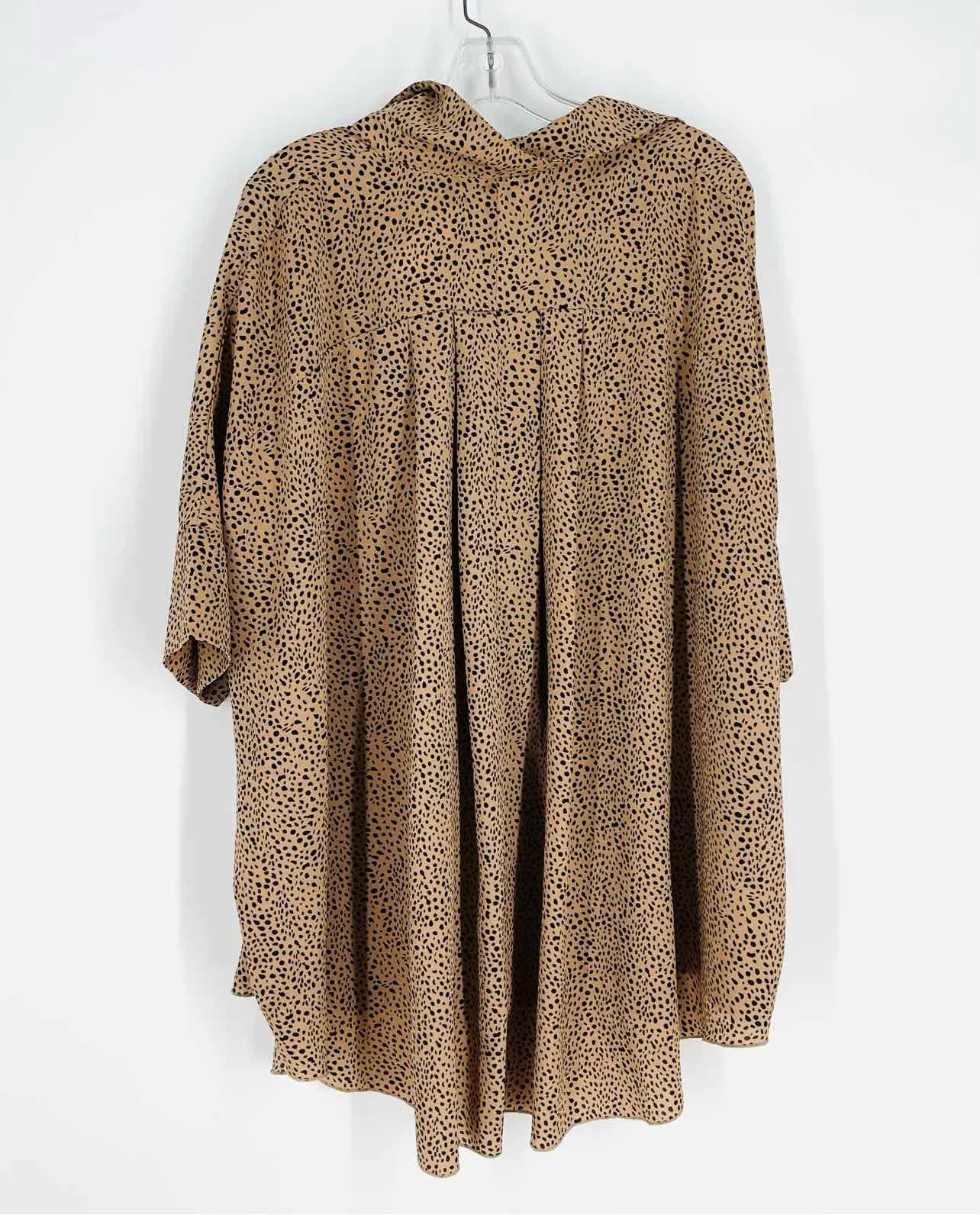 Staffelei Größe S Braun/Schwarz Druck Top Bluse