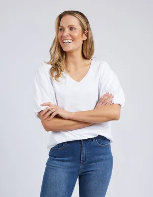 Elm Joy S/S T-Shirt Weiß
