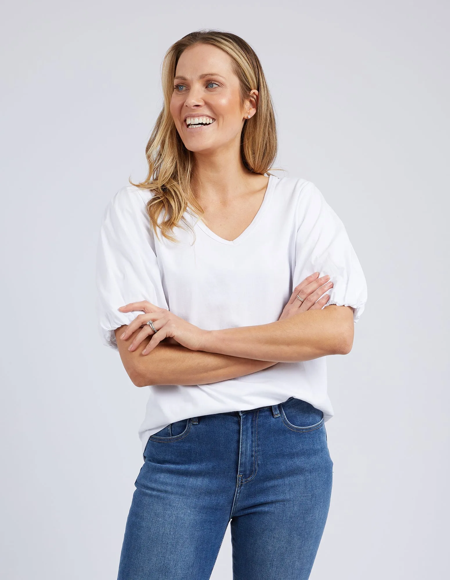 Elm Joy S/S T-Shirt Weiß