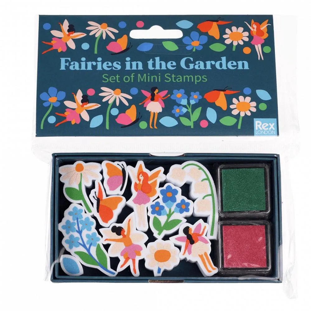 Feen im Garten Set von Mini-Briefmarken