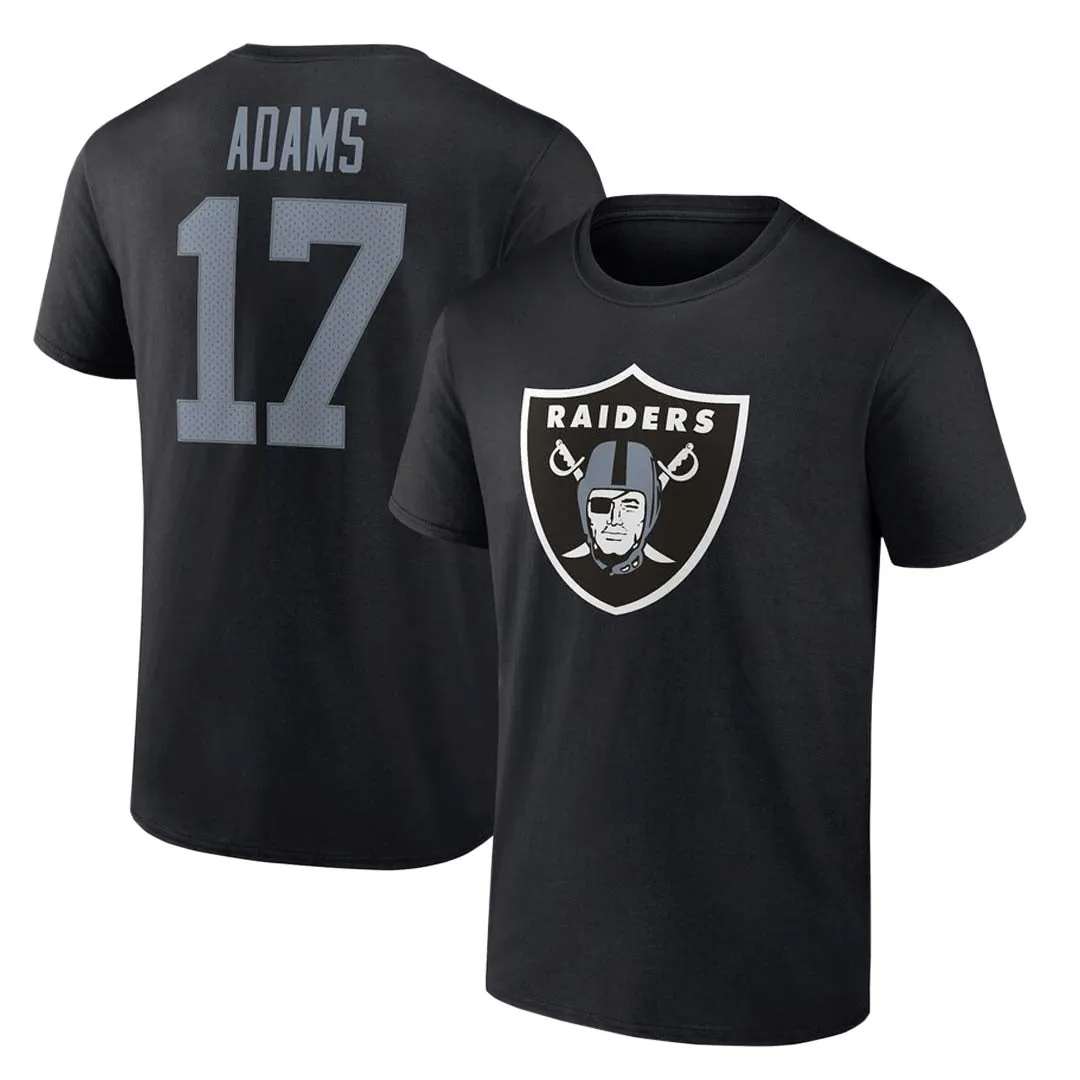 Fanatics - Herren Las Vegas Raiders Davante Adams Kurzarm T-Shirt (QF6E 127A 8DF DZ0)