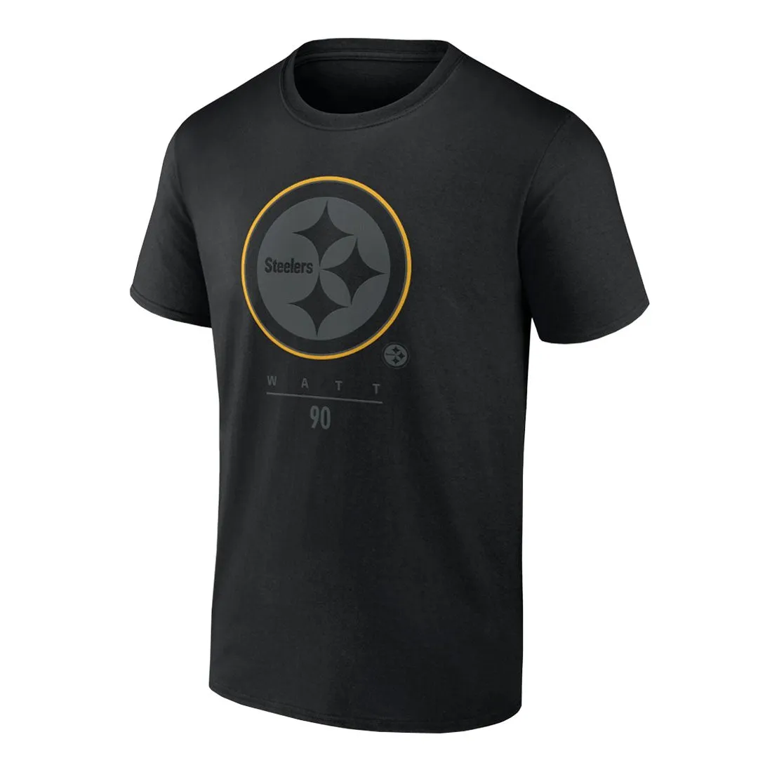 Fanatics - Herren Pittsburgh Steelers T.J Watt Kurzarm T-Shirt (QF6E 127A 7LF 50A)