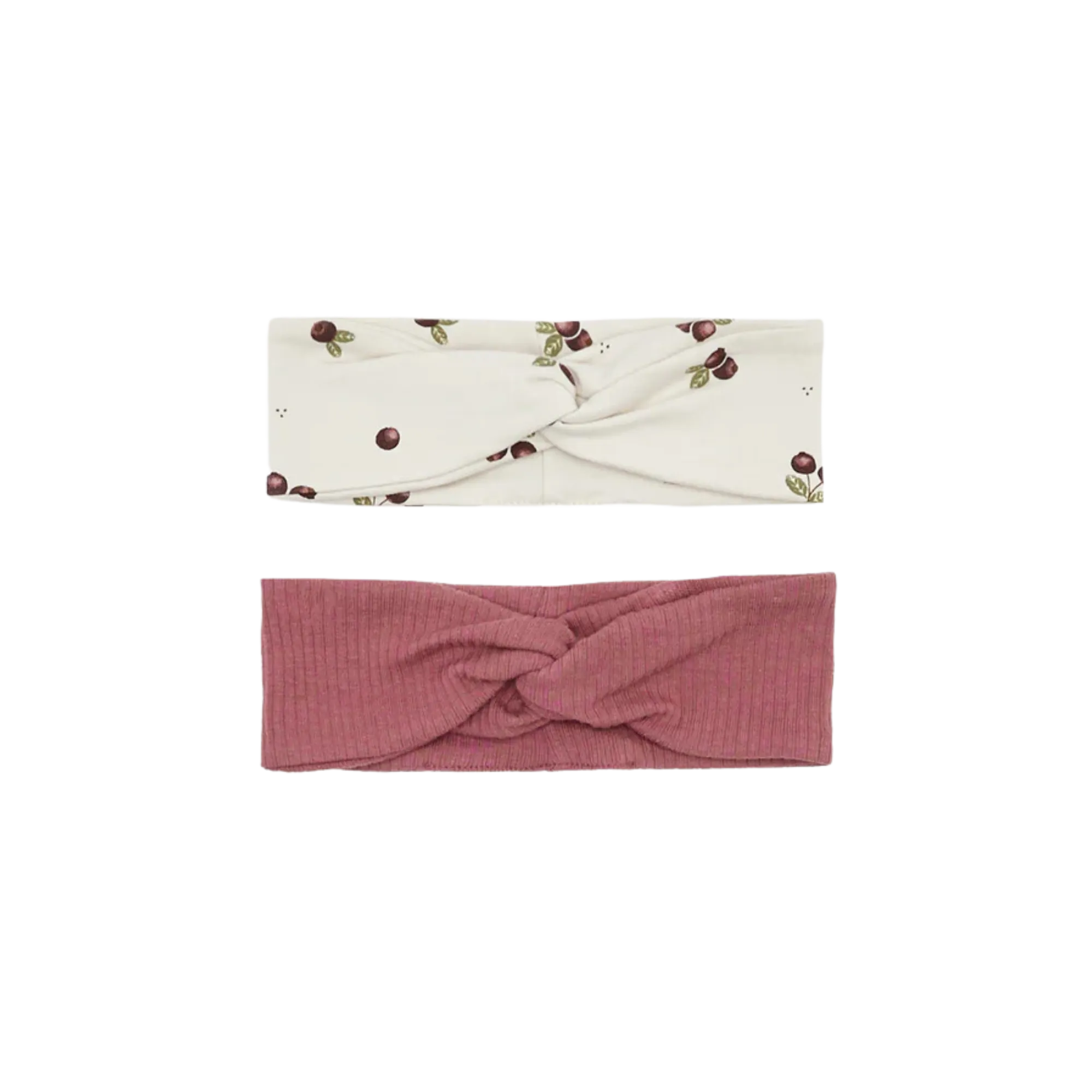 FIRSTS Merlot/Cranberry-Print-Stirnbänder (2er Pack)