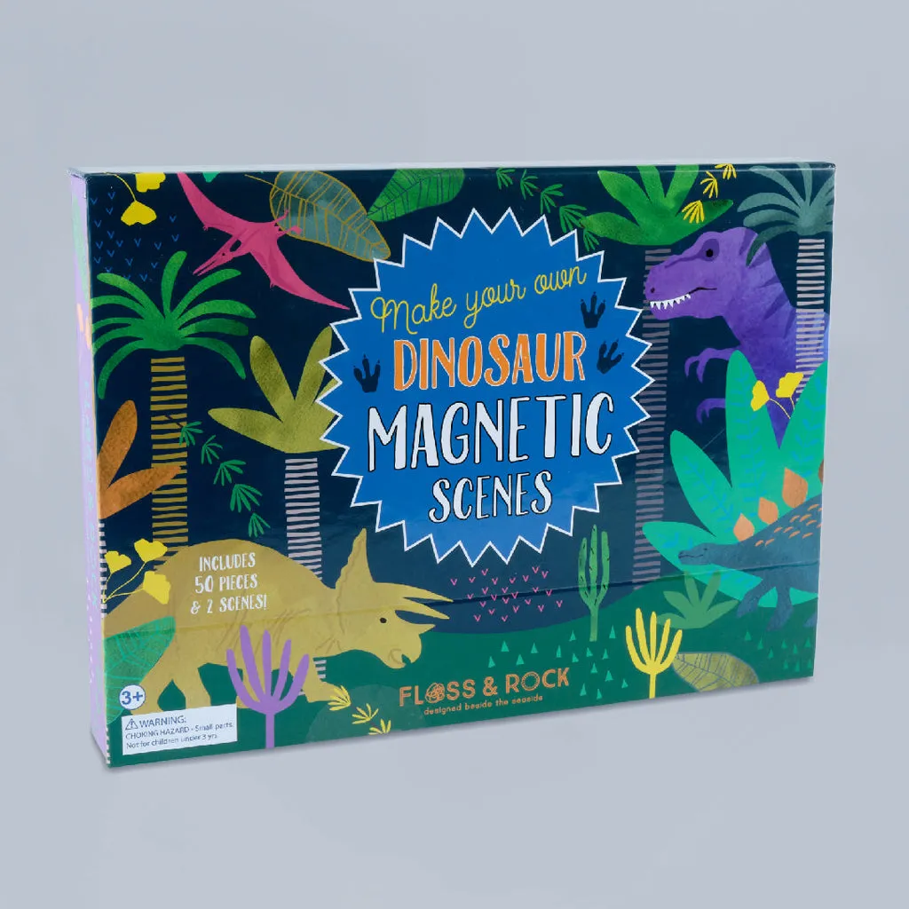 Floss & Rock Zauber-Mal-Karten und magnetische Spielszenen, Dinosaurier