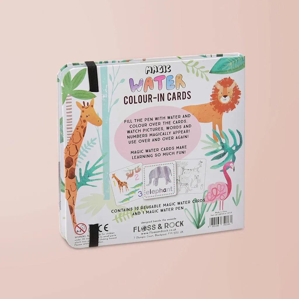Floss & Rock Zauber-Mal-Karten, Dschungel mit Georgie Giraffe Kuscheltier