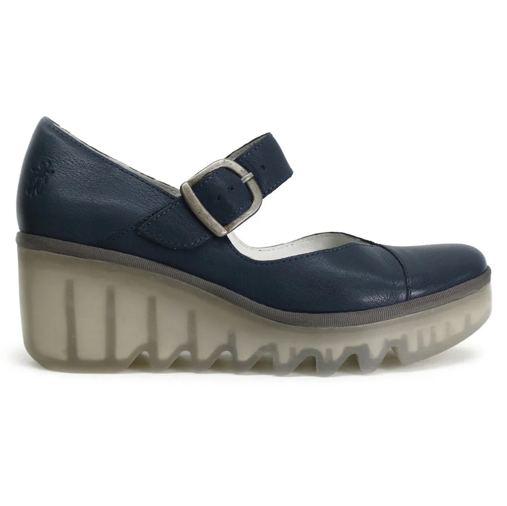 Fly London BAXE428FLY Lederschuhe für Damen mit Keilabsatz