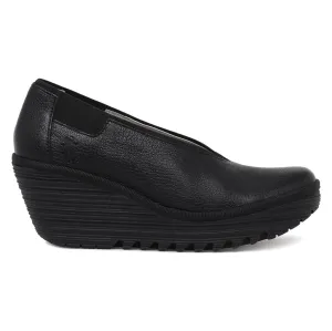 Fly London YOZA438FLY Leder Damen Keilabsatz Schuhe