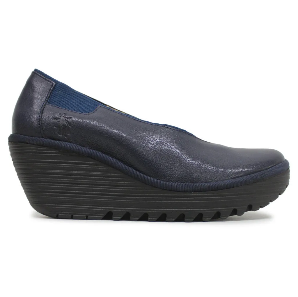 Fly London YOZA438FLY Leder Damen Keilabsatz Schuhe