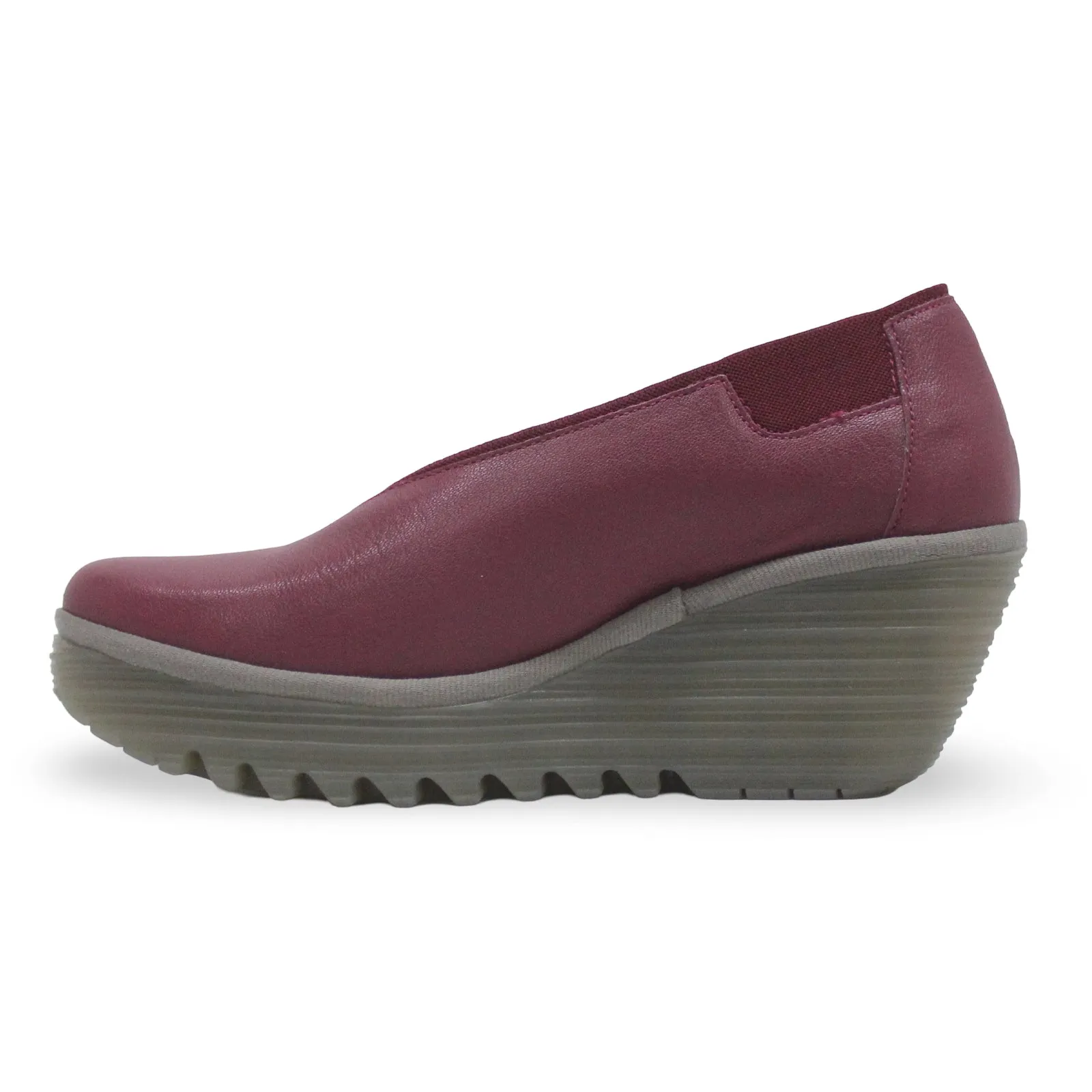 Fly London YOZA438FLY Leder Damen Keilabsatz Schuhe