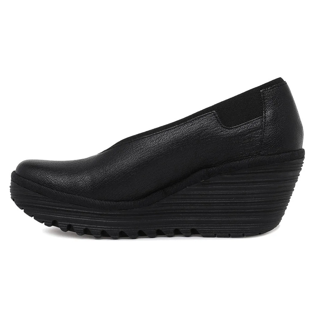 Fly London YOZA438FLY Leder Damen Keilabsatz Schuhe