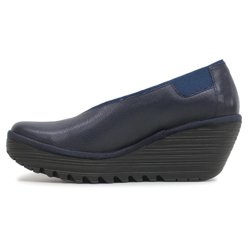 Fly London YOZA438FLY Leder Damen Keilabsatz Schuhe