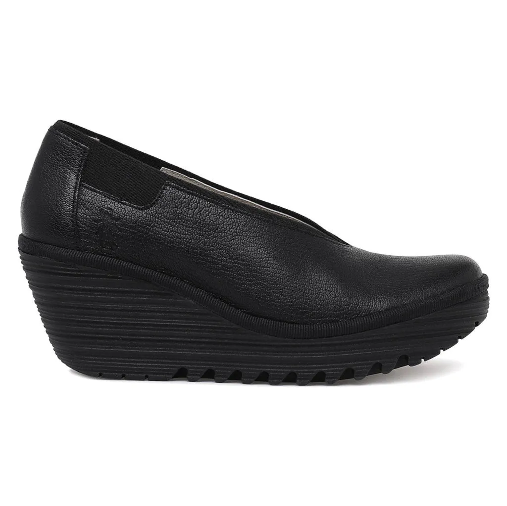 Fly London YOZA438FLY Leder Damen Keilabsatz Schuhe