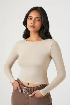 Forever 21 Damen Scoop-Back Crop Top Ziege Forever 21