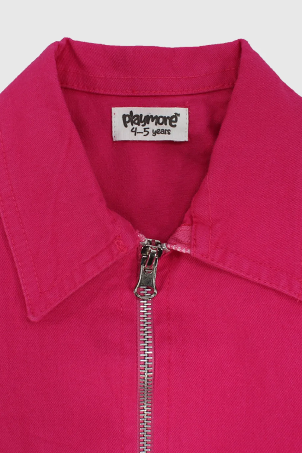 Fuchsia Langarm-Gabardine-Jacke