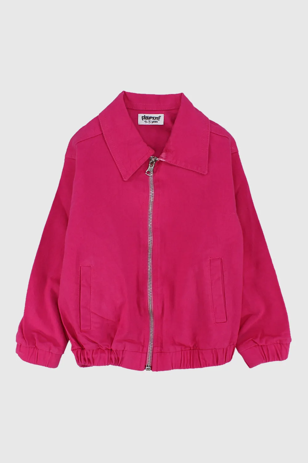 Fuchsia Langarm-Gabardine-Jacke