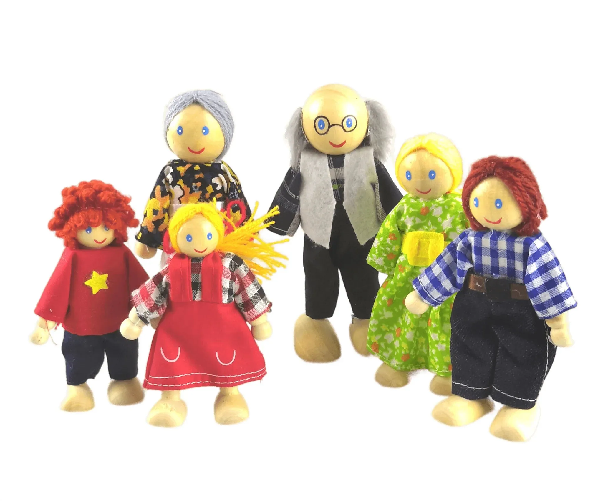 Fun Factory Holzfigur - Familie 6-teilig