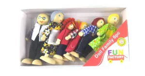 Fun Factory Holzfigur - Familie 6-teilig