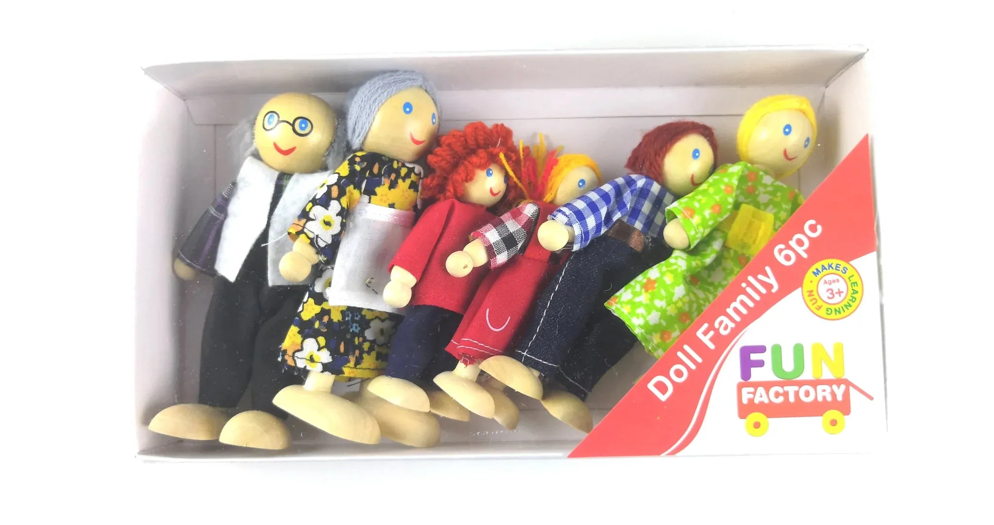 Fun Factory Holzfigur - Familie 6-teilig