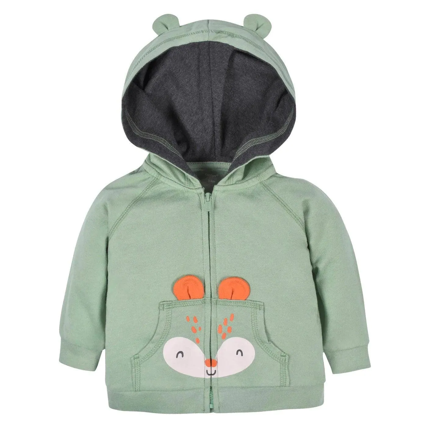 Gerber 2-teiliges Baby- & Kleinkind-Jungen-Fuchs-Terry-Zip-Hoodie & Jogger-Set (2-5 Jahre) Babykids Gerber