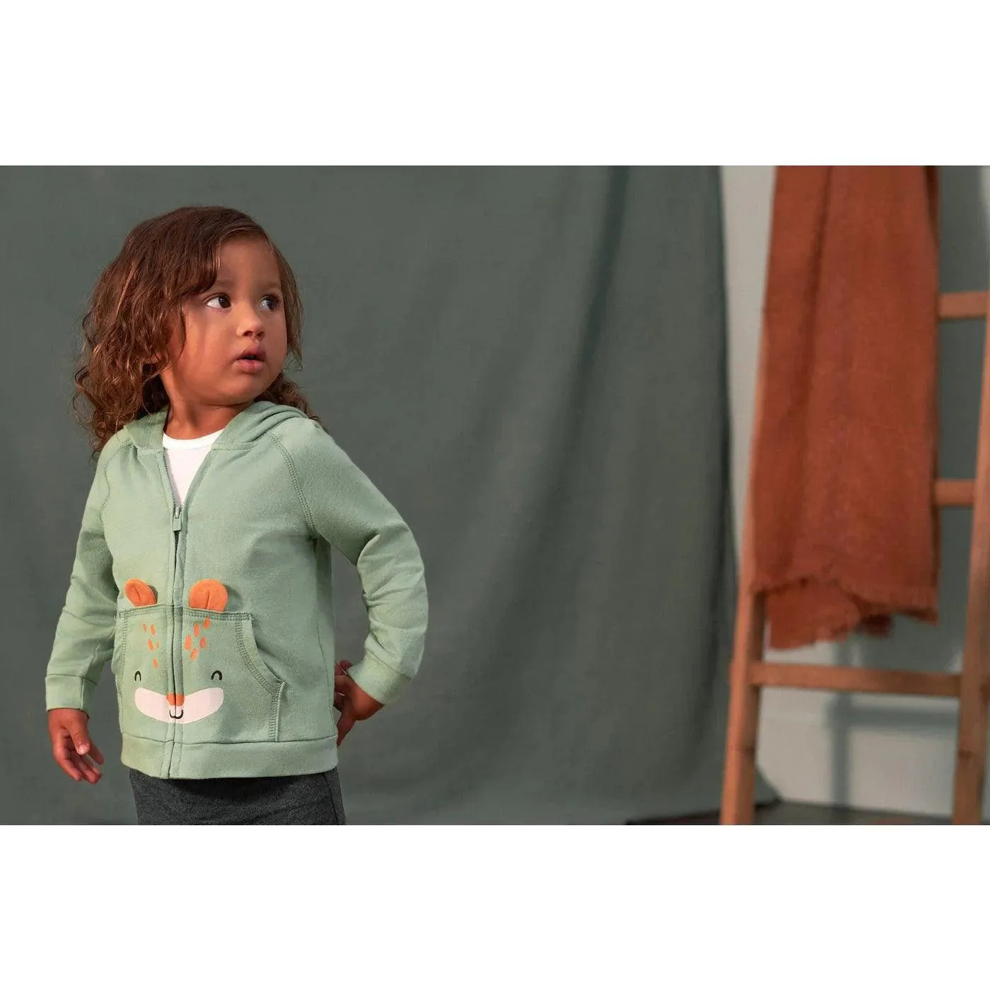 Gerber 2-teiliges Baby- & Kleinkind-Jungen-Fuchs-Terry-Zip-Hoodie & Jogger-Set (2-5 Jahre) Babykids Gerber
