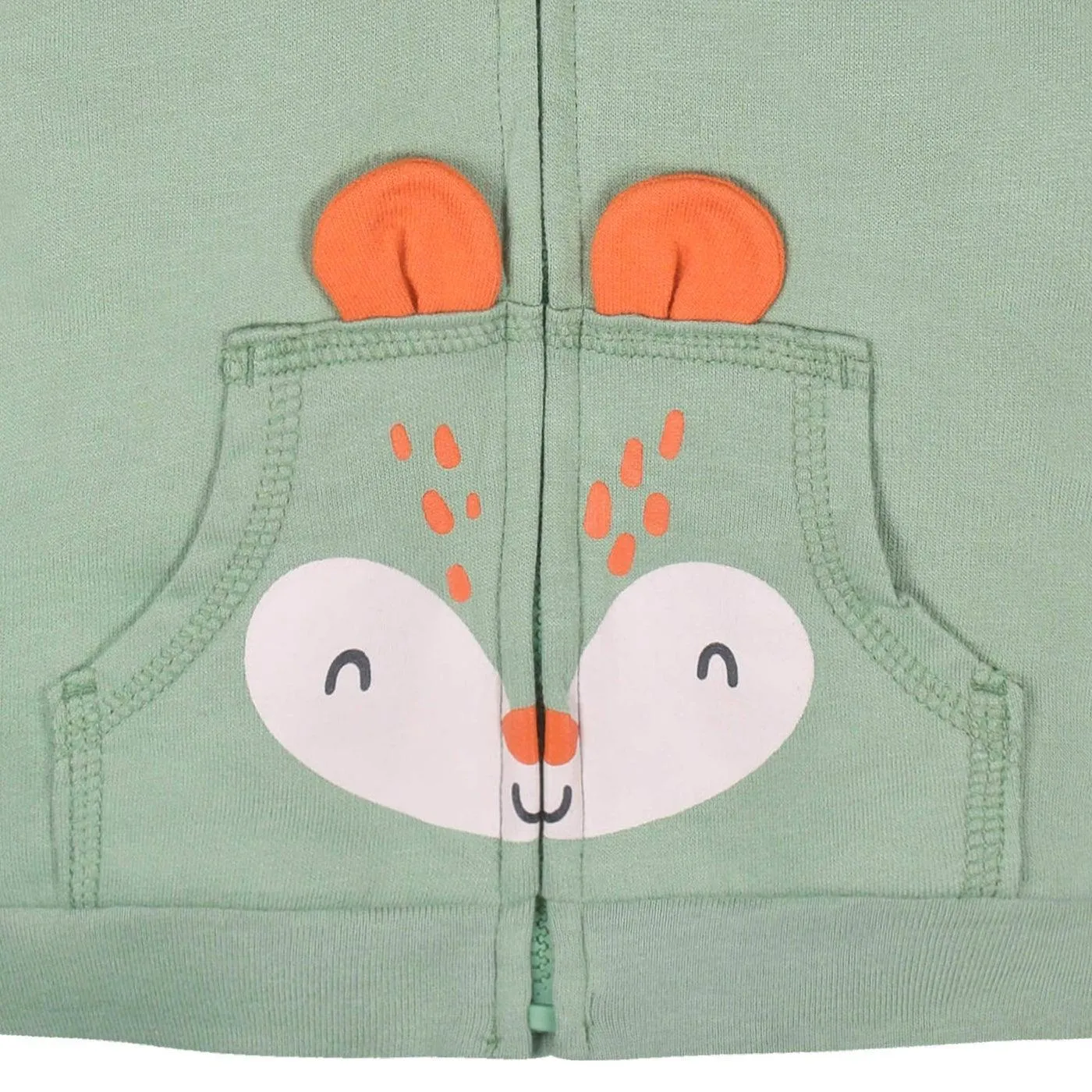 Gerber 2-teiliges Baby- & Kleinkind-Jungen-Fuchs-Terry-Zip-Hoodie & Jogger-Set (2-5 Jahre) Babykids Gerber