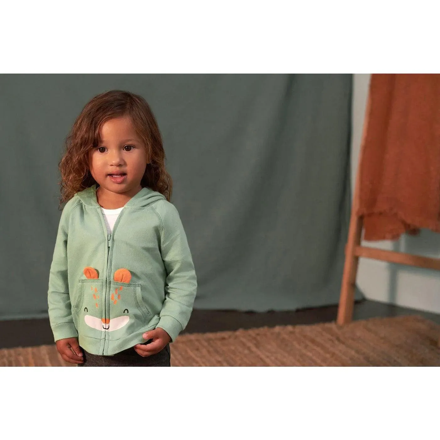 Gerber 2-teiliges Baby- & Kleinkind-Jungen-Fuchs-Terry-Zip-Hoodie & Jogger-Set (2-5 Jahre) Babykids Gerber