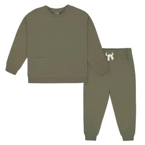 Gerber 2-teiliges Baby-Jungen-Set in Grün: Pullover & Jogger von Babykids Gerber