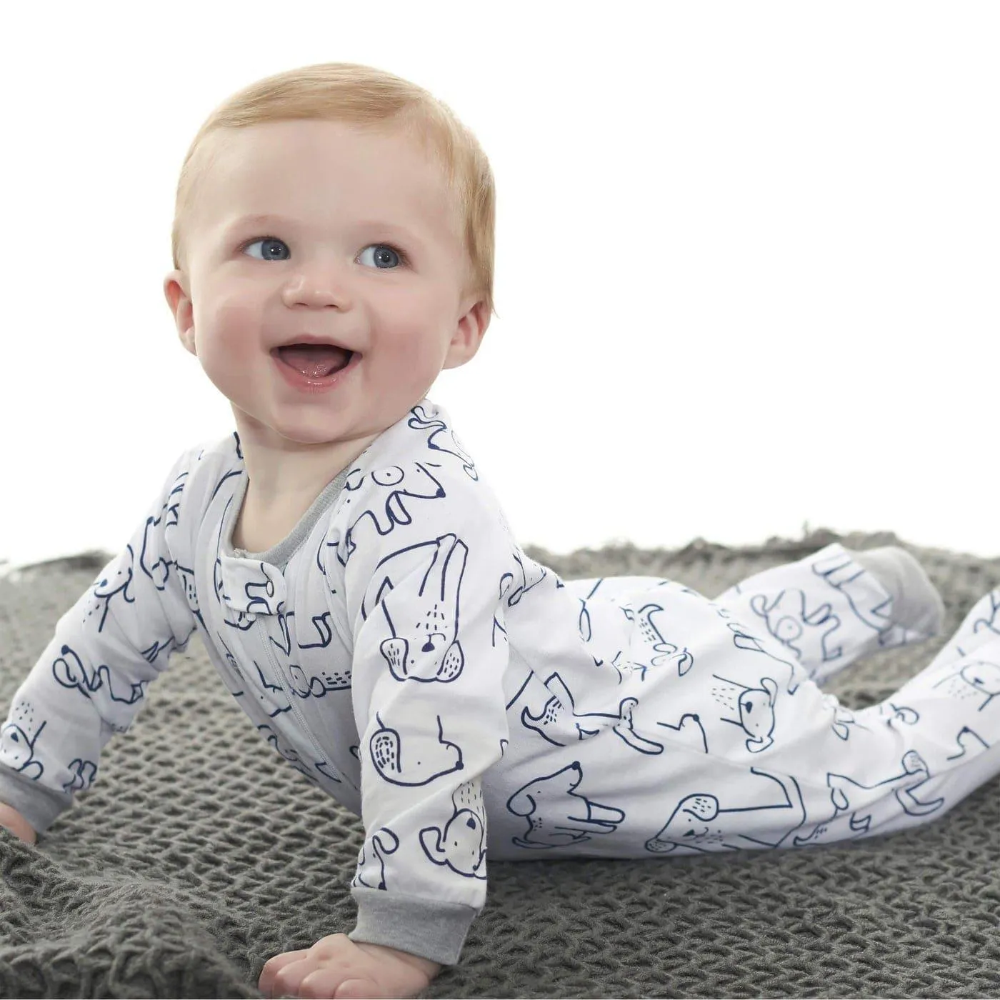 Gerber 4er-Pack Schlafanzüge für Babyjungen mit Hundemotiv, Neugeborene & Kleinkinder
