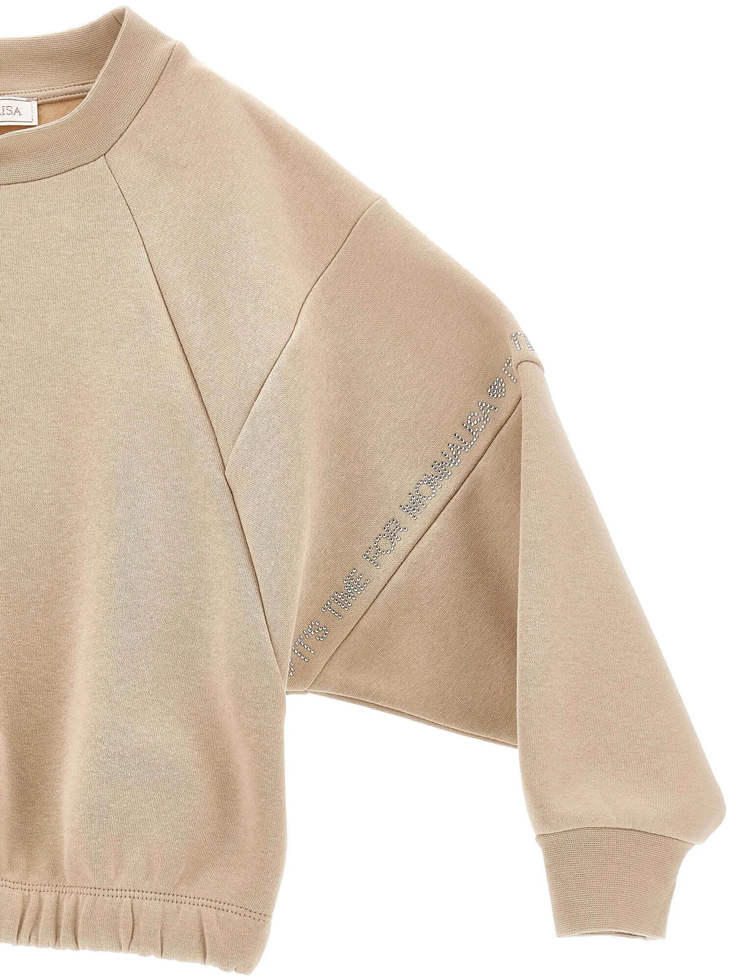 Mädchen Beige Sweatshirt & Joggerhose