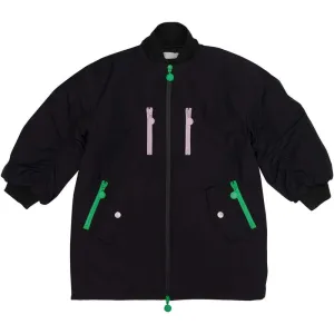 Mädchen Schwarze Logo Daunenjacke