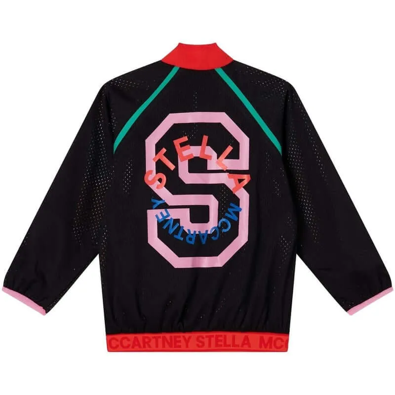 Mädchen Schwarze Reversible Sportjacke