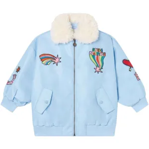 Mädchen Blaue Celeste Bomberjacke