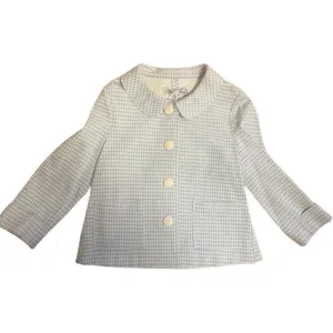 Mädchen Blaue Check Jacke