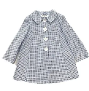 Mädchen Blau Gingham Jacke