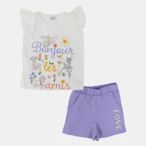 Mädchen Baumwoll Schlafanzug-Set – Disney Tiere Design