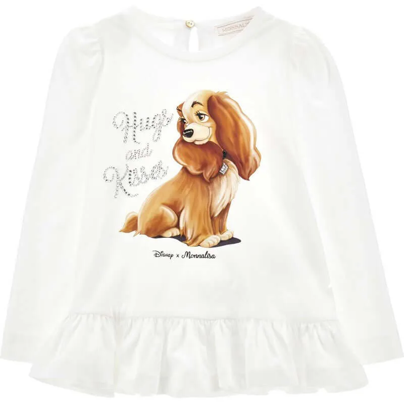 Mädchen Cream Lady & Tramp Leggings-Set