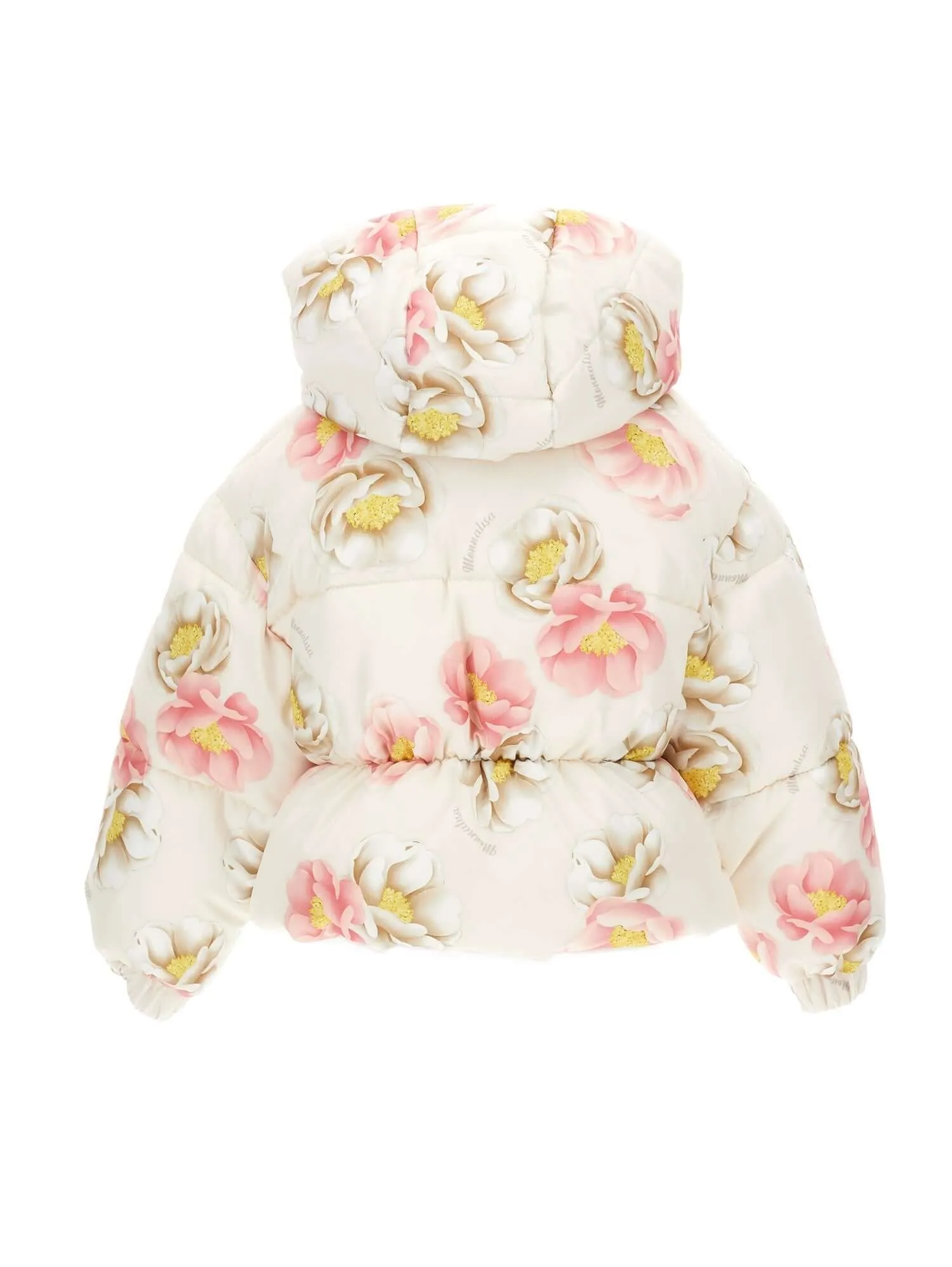 Mädchen Creme Rose Puffer Jacke