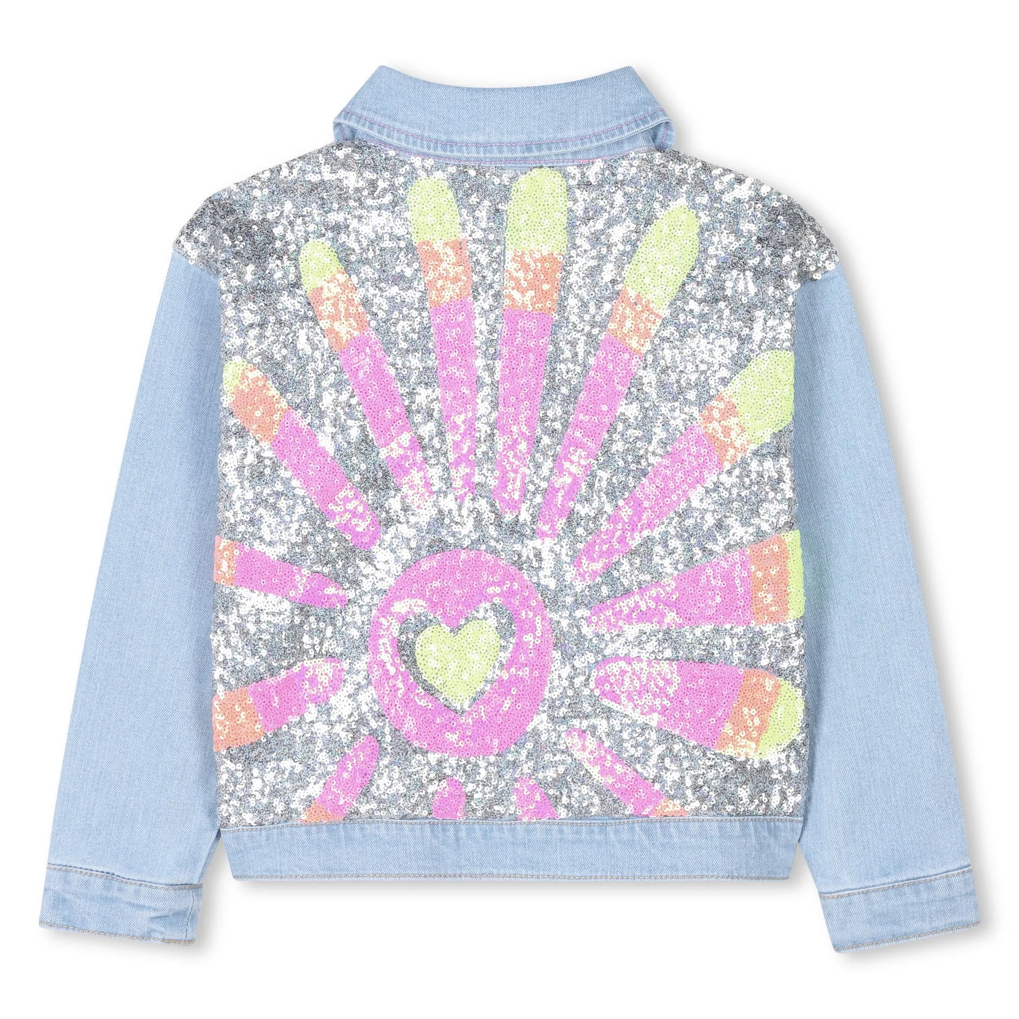 Mädchen Jeans Pailletten Jacke