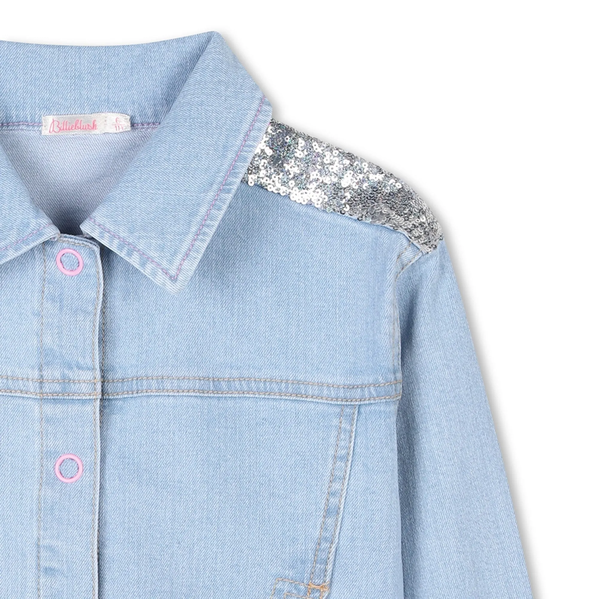 Mädchen Jeans Pailletten Jacke