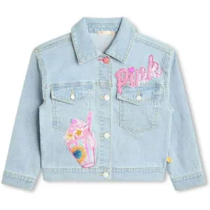 Mädchen Jeans Pailletten Jacke