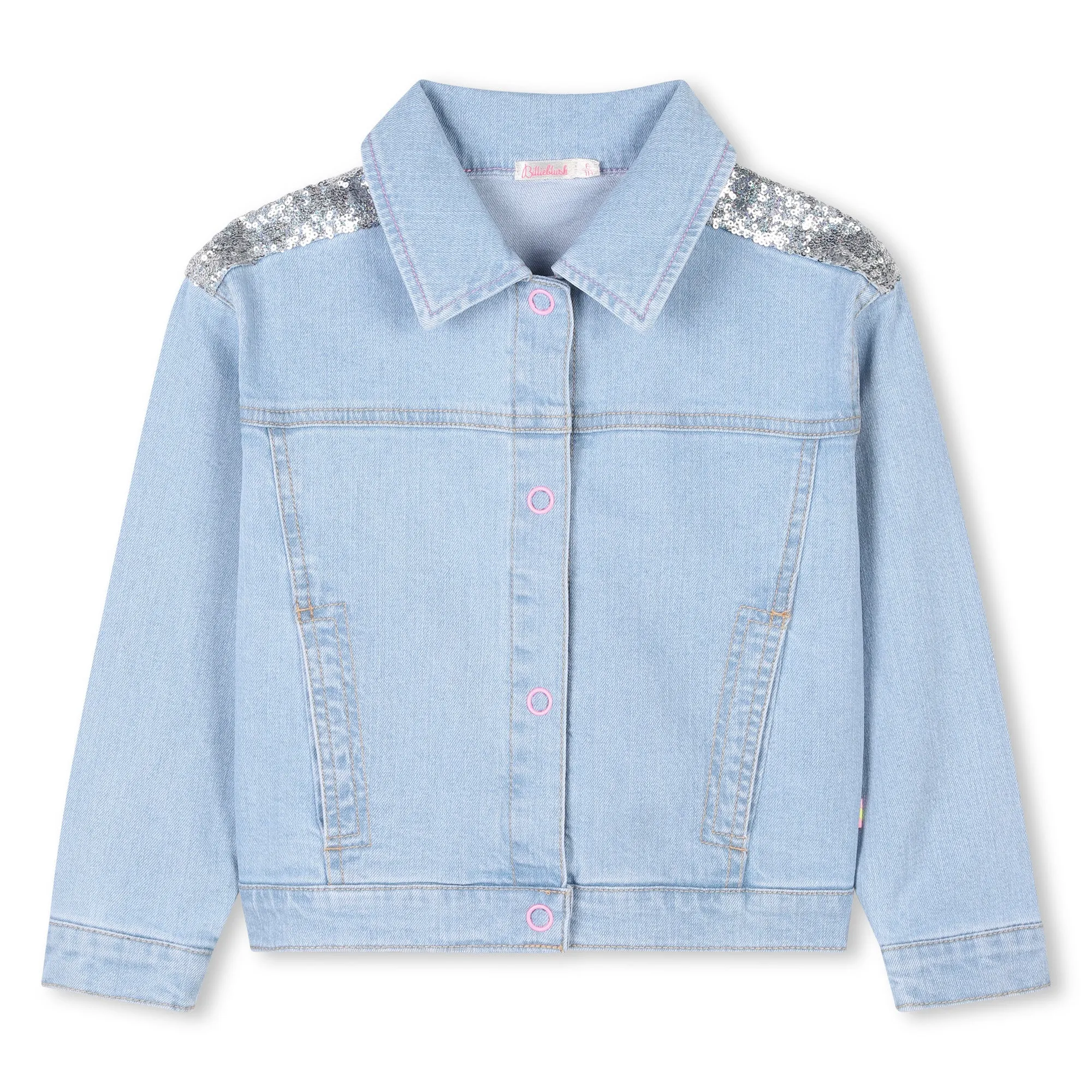Mädchen Jeans Pailletten Jacke