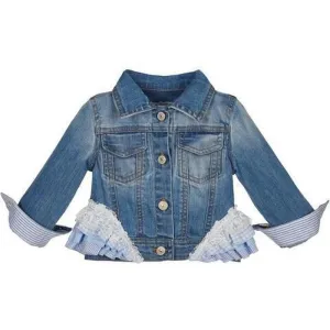 Mädchen Rüschen-Denim-Jacke