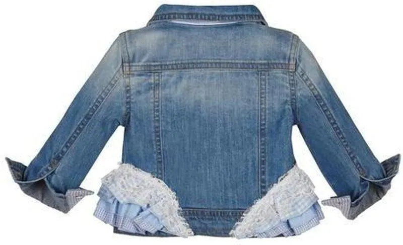 Mädchen Rüschen-Denim-Jacke