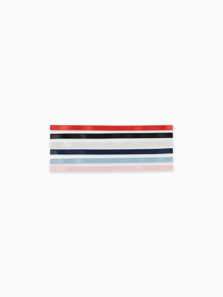Mädchen Satin-Haarbänder-Set, 6-teilig