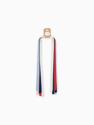 Mädchen Satin-Haarbänder-Set, 6-teilig